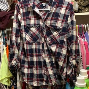 Charlotte Russe plaid button up